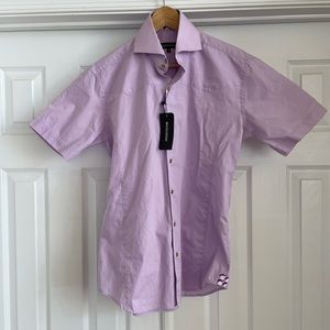 Men’s Bogosse short-sleeve button-down shirt.